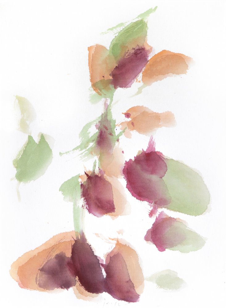 aquarelle sur papier de riz, 2012